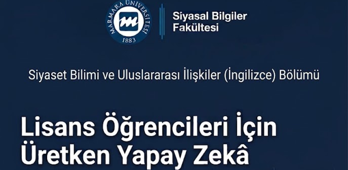 Lisans öğrencilerimize yönelik Üretken Yapay Zeka Kullanım Rehberi eğitimimizi gerçekleştirdik.